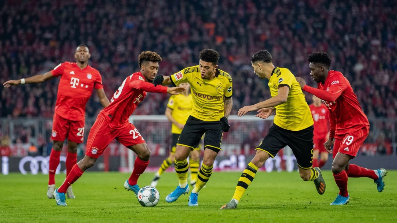 Fußball-Archivaufnahme Bayern München und Borussia Dortmund